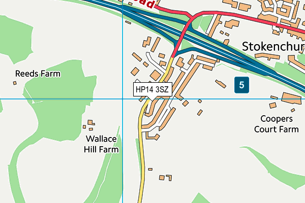 HP14 3SZ map - OS VectorMap District (Ordnance Survey) HP14 3SZ map - OS VectorMap District (Ordnance Survey)