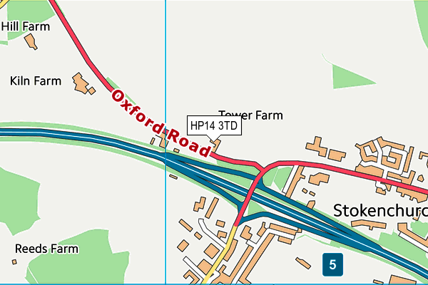 HP14 3TD map - OS VectorMap District (Ordnance Survey) HP14 3TD map - OS VectorMap District (Ordnance Survey)