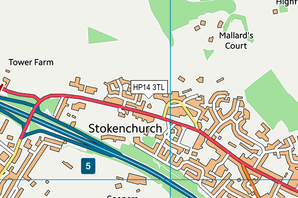 HP14 3TL map - OS VectorMap District (Ordnance Survey)