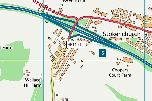 HP14 3TT map - OS VectorMap District (Ordnance Survey) HP14 3TT map - OS VectorMap District (Ordnance Survey)
