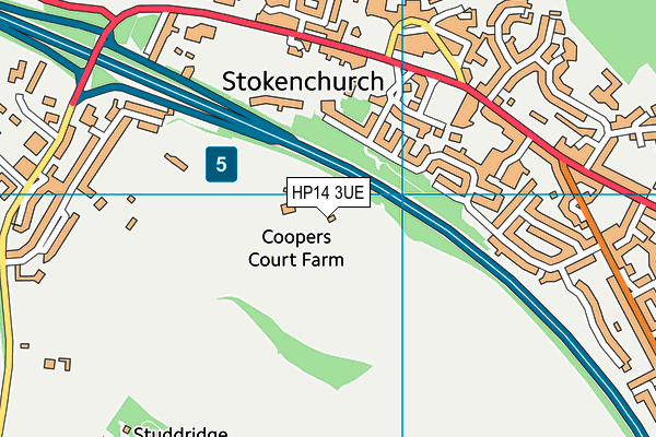 HP14 3UE map - OS VectorMap District (Ordnance Survey)
