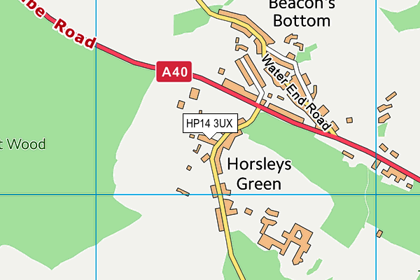HP14 3UX map - OS VectorMap District (Ordnance Survey) HP14 3UX map - OS VectorMap District (Ordnance Survey)