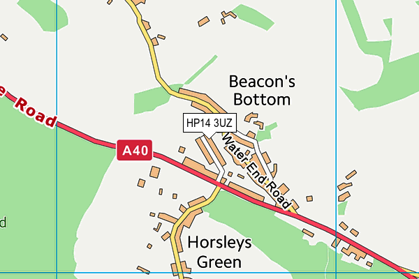 HP14 3UZ map - OS VectorMap District (Ordnance Survey) HP14 3UZ map - OS VectorMap District (Ordnance Survey)