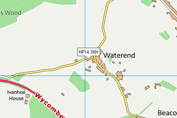 HP14 3XH map - OS VectorMap District (Ordnance Survey) HP14 3XH map - OS VectorMap District (Ordnance Survey)