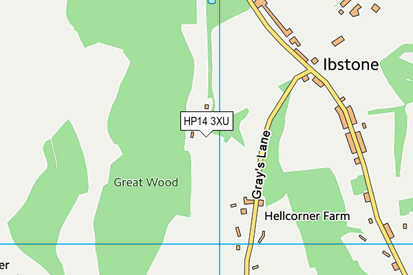 HP14 3XU map - OS VectorMap District (Ordnance Survey)
