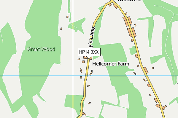 HP14 3XX map - OS VectorMap District (Ordnance Survey) HP14 3XX map - OS VectorMap District (Ordnance Survey)