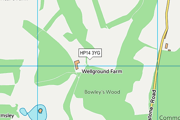 HP14 3YG map - OS VectorMap District (Ordnance Survey) HP14 3YG map - OS VectorMap District (Ordnance Survey)