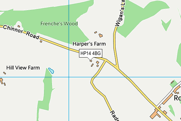 HP14 4BG map - OS VectorMap District (Ordnance Survey) HP14 4BG map - OS VectorMap District (Ordnance Survey)