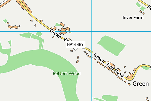 HP14 4BY map - OS VectorMap District (Ordnance Survey)