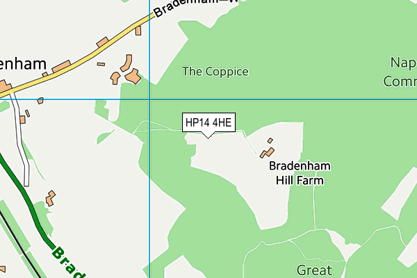 HP14 4HE map - OS VectorMap District (Ordnance Survey) HP14 4HE map - OS VectorMap District (Ordnance Survey)