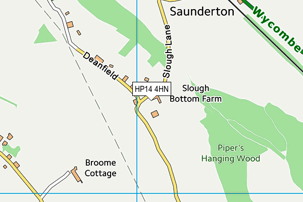 HP14 4HN map - OS VectorMap District (Ordnance Survey) HP14 4HN map - OS VectorMap District (Ordnance Survey)
