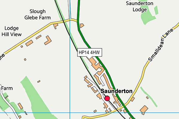 HP14 4HW map - OS VectorMap District (Ordnance Survey) HP14 4HW map - OS VectorMap District (Ordnance Survey)