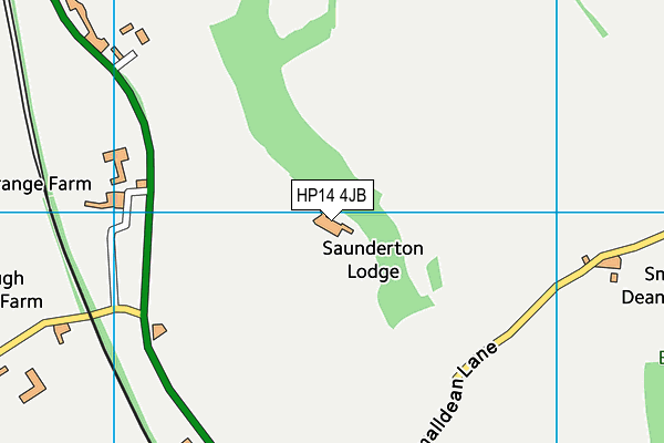 HP14 4JB map - OS VectorMap District (Ordnance Survey) HP14 4JB map - OS VectorMap District (Ordnance Survey)