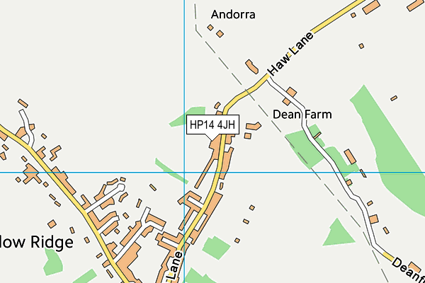 HP14 4JH map - OS VectorMap District (Ordnance Survey) HP14 4JH map - OS VectorMap District (Ordnance Survey)