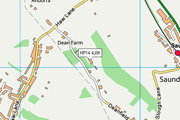 HP14 4JW map - OS VectorMap District (Ordnance Survey) HP14 4JW map - OS VectorMap District (Ordnance Survey)