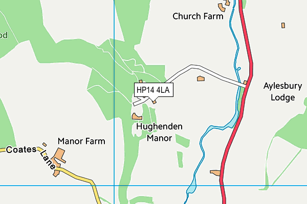 HP14 4LA map - OS VectorMap District (Ordnance Survey) HP14 4LA map - OS VectorMap District (Ordnance Survey)