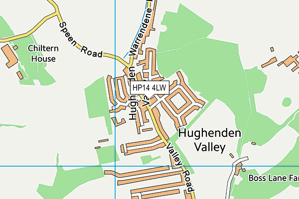 HP14 4LW map - OS VectorMap District (Ordnance Survey) HP14 4LW map - OS VectorMap District (Ordnance Survey)