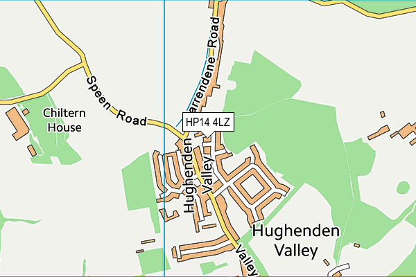 HP14 4LZ map - OS VectorMap District (Ordnance Survey) HP14 4LZ map - OS VectorMap District (Ordnance Survey)