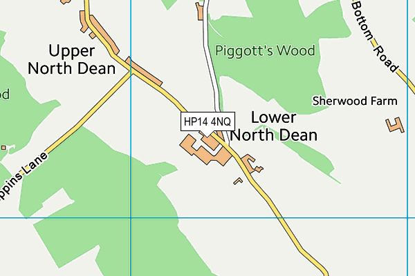HP14 4NQ map - OS VectorMap District (Ordnance Survey) HP14 4NQ map - OS VectorMap District (Ordnance Survey)