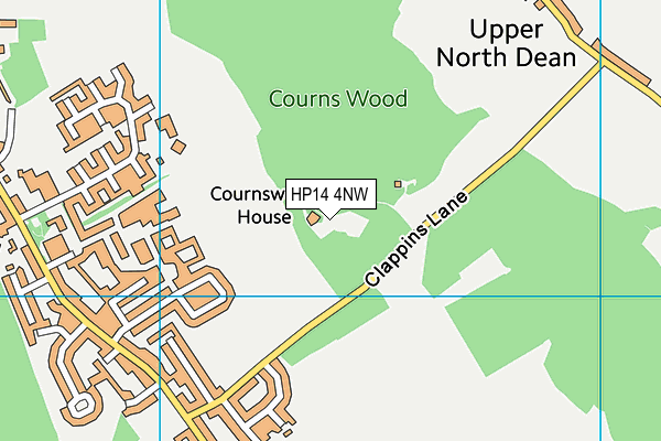 HP14 4NW map - OS VectorMap District (Ordnance Survey)