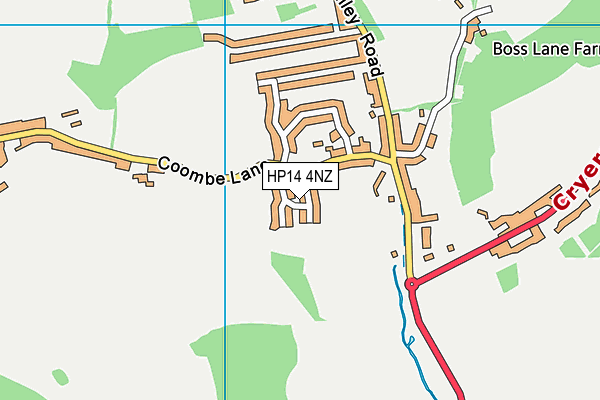 HP14 4NZ map - OS VectorMap District (Ordnance Survey) HP14 4NZ map - OS VectorMap District (Ordnance Survey)