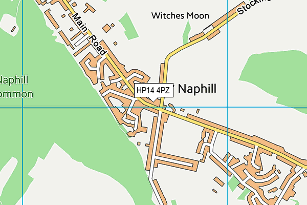 HP14 4PZ map - OS VectorMap District (Ordnance Survey)