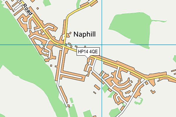 HP14 4QE map - OS VectorMap District (Ordnance Survey) HP14 4QE map - OS VectorMap District (Ordnance Survey)