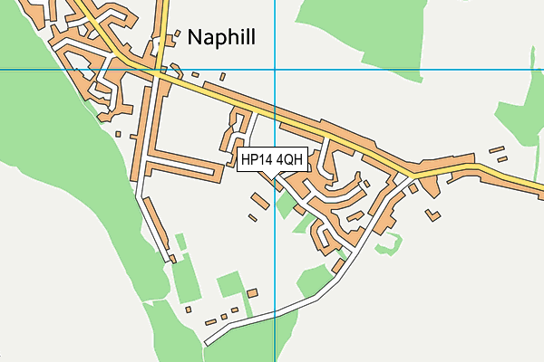 HP14 4QH map - OS VectorMap District (Ordnance Survey) HP14 4QH map - OS VectorMap District (Ordnance Survey)