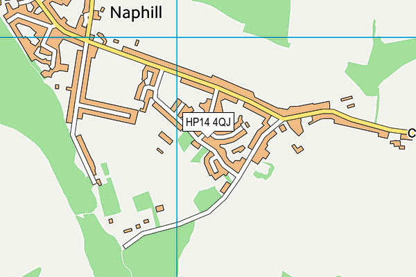 HP14 4QJ map - OS VectorMap District (Ordnance Survey) HP14 4QJ map - OS VectorMap District (Ordnance Survey)