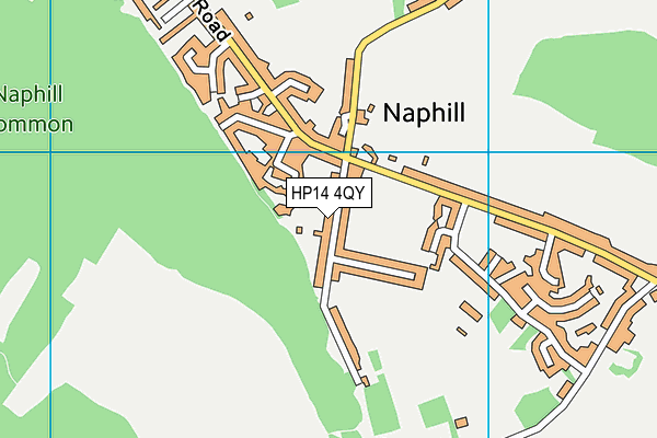 HP14 4QY map - OS VectorMap District (Ordnance Survey) HP14 4QY map - OS VectorMap District (Ordnance Survey)