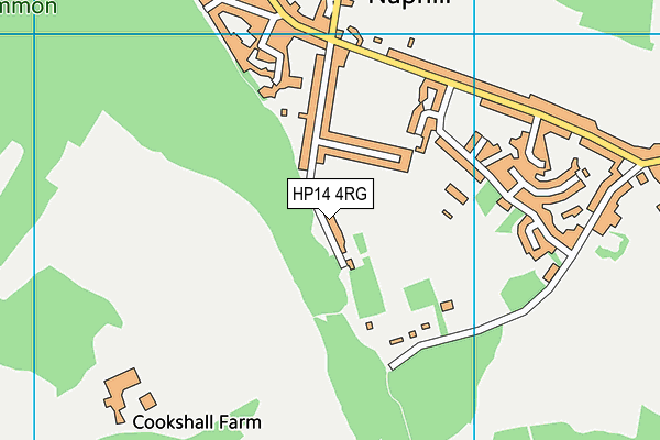 HP14 4RG map - OS VectorMap District (Ordnance Survey) HP14 4RG map - OS VectorMap District (Ordnance Survey)