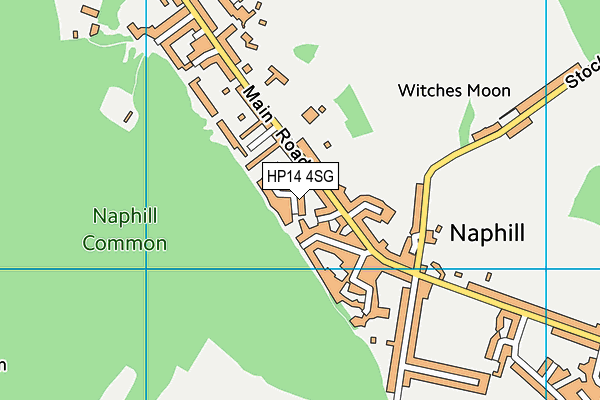 HP14 4SG map - OS VectorMap District (Ordnance Survey)