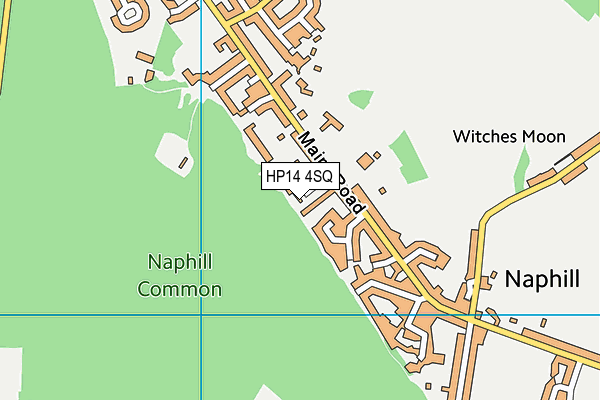 HP14 4SQ map - OS VectorMap District (Ordnance Survey) HP14 4SQ map - OS VectorMap District (Ordnance Survey)