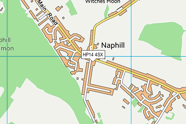 HP14 4SX map - OS VectorMap District (Ordnance Survey) HP14 4SX map - OS VectorMap District (Ordnance Survey)