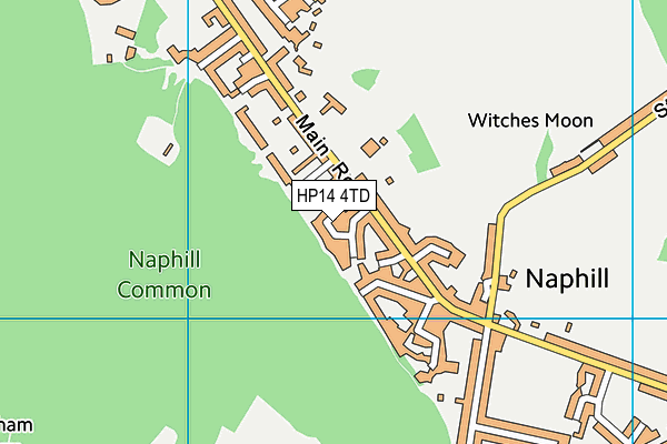 HP14 4TD map - OS VectorMap District (Ordnance Survey) HP14 4TD map - OS VectorMap District (Ordnance Survey)