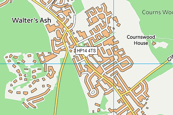 HP14 4TS map - OS VectorMap District (Ordnance Survey) HP14 4TS map - OS VectorMap District (Ordnance Survey)