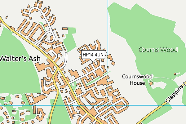 HP14 4UN map - OS VectorMap District (Ordnance Survey) HP14 4UN map - OS VectorMap District (Ordnance Survey)