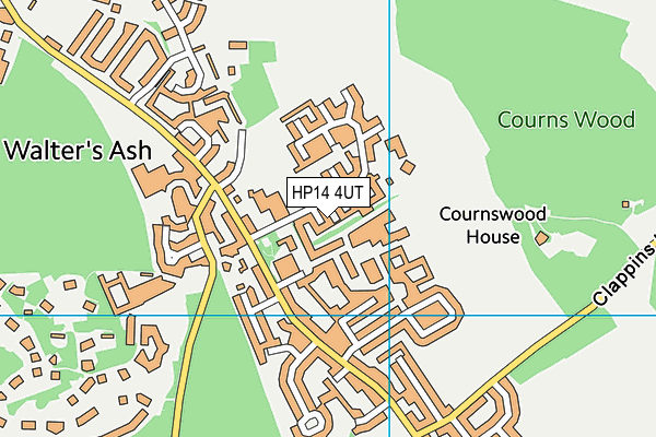 HP14 4UT map - OS VectorMap District (Ordnance Survey) HP14 4UT map - OS VectorMap District (Ordnance Survey)