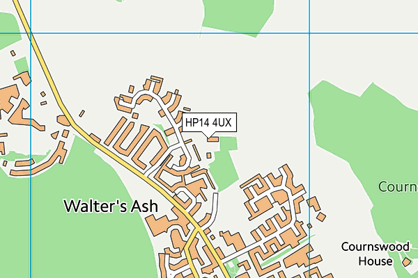 HP14 4UX map - OS VectorMap District (Ordnance Survey) HP14 4UX map - OS VectorMap District (Ordnance Survey)