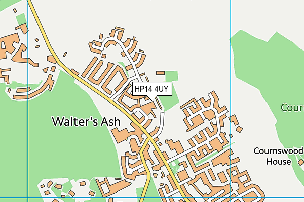 HP14 4UY map - OS VectorMap District (Ordnance Survey) HP14 4UY map - OS VectorMap District (Ordnance Survey)