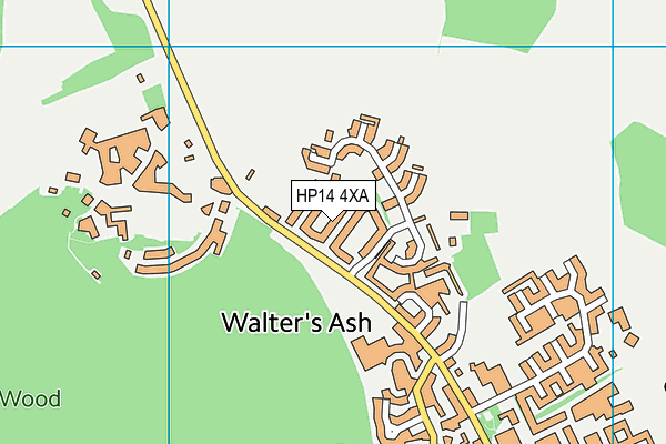 HP14 4XA map - OS VectorMap District (Ordnance Survey) HP14 4XA map - OS VectorMap District (Ordnance Survey)