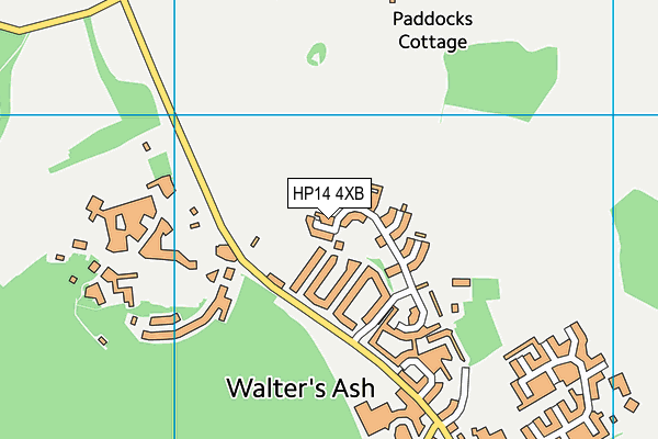 HP14 4XB map - OS VectorMap District (Ordnance Survey) HP14 4XB map - OS VectorMap District (Ordnance Survey)