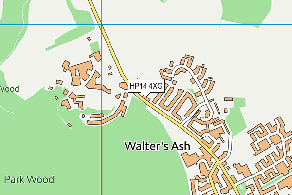 HP14 4XG map - OS VectorMap District (Ordnance Survey) HP14 4XG map - OS VectorMap District (Ordnance Survey)