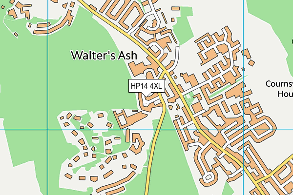 HP14 4XL map - OS VectorMap District (Ordnance Survey) HP14 4XL map - OS VectorMap District (Ordnance Survey)