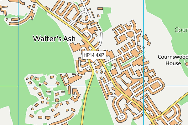 HP14 4XP map - OS VectorMap District (Ordnance Survey) HP14 4XP map - OS VectorMap District (Ordnance Survey)