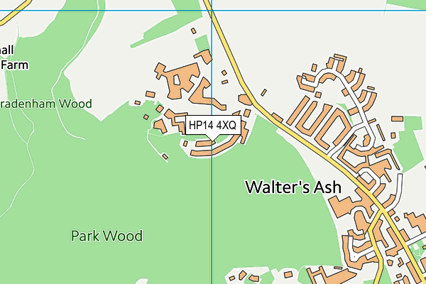 HP14 4XQ map - OS VectorMap District (Ordnance Survey) HP14 4XQ map - OS VectorMap District (Ordnance Survey)