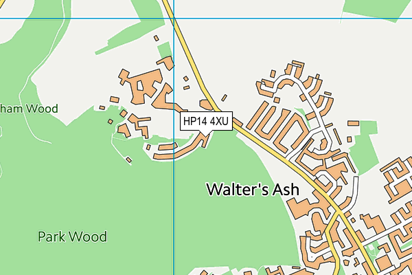 HP14 4XU map - OS VectorMap District (Ordnance Survey) HP14 4XU map - OS VectorMap District (Ordnance Survey)