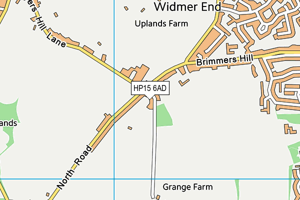 HP15 6AD map - OS VectorMap District (Ordnance Survey)