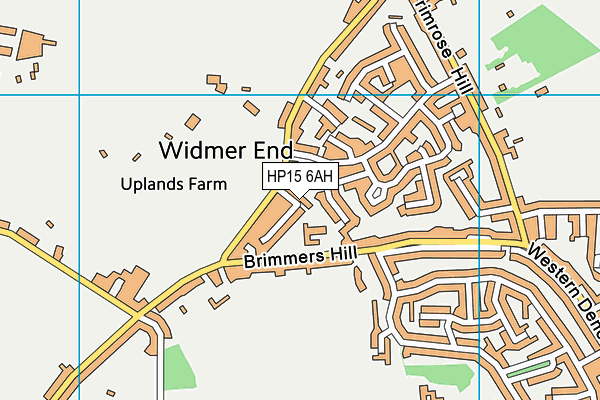 HP15 6AH map - OS VectorMap District (Ordnance Survey) HP15 6AH map - OS VectorMap District (Ordnance Survey)