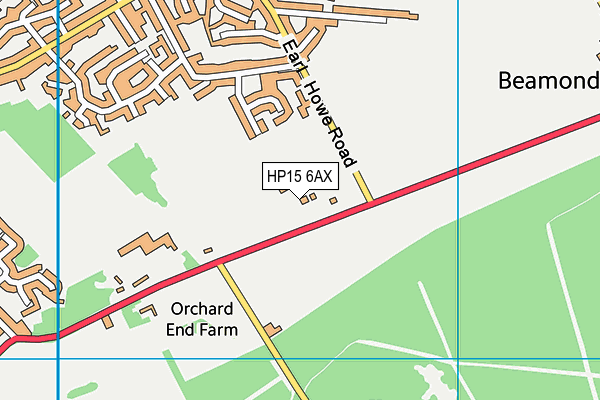 HP15 6AX map - OS VectorMap District (Ordnance Survey) HP15 6AX map - OS VectorMap District (Ordnance Survey)